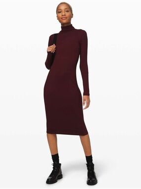 Lululemon Its Rulu Mock Neck Dress